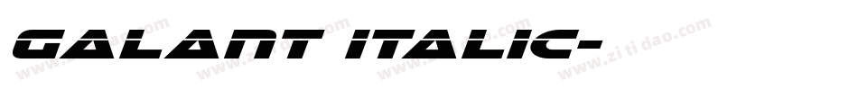Galant Italic字体转换